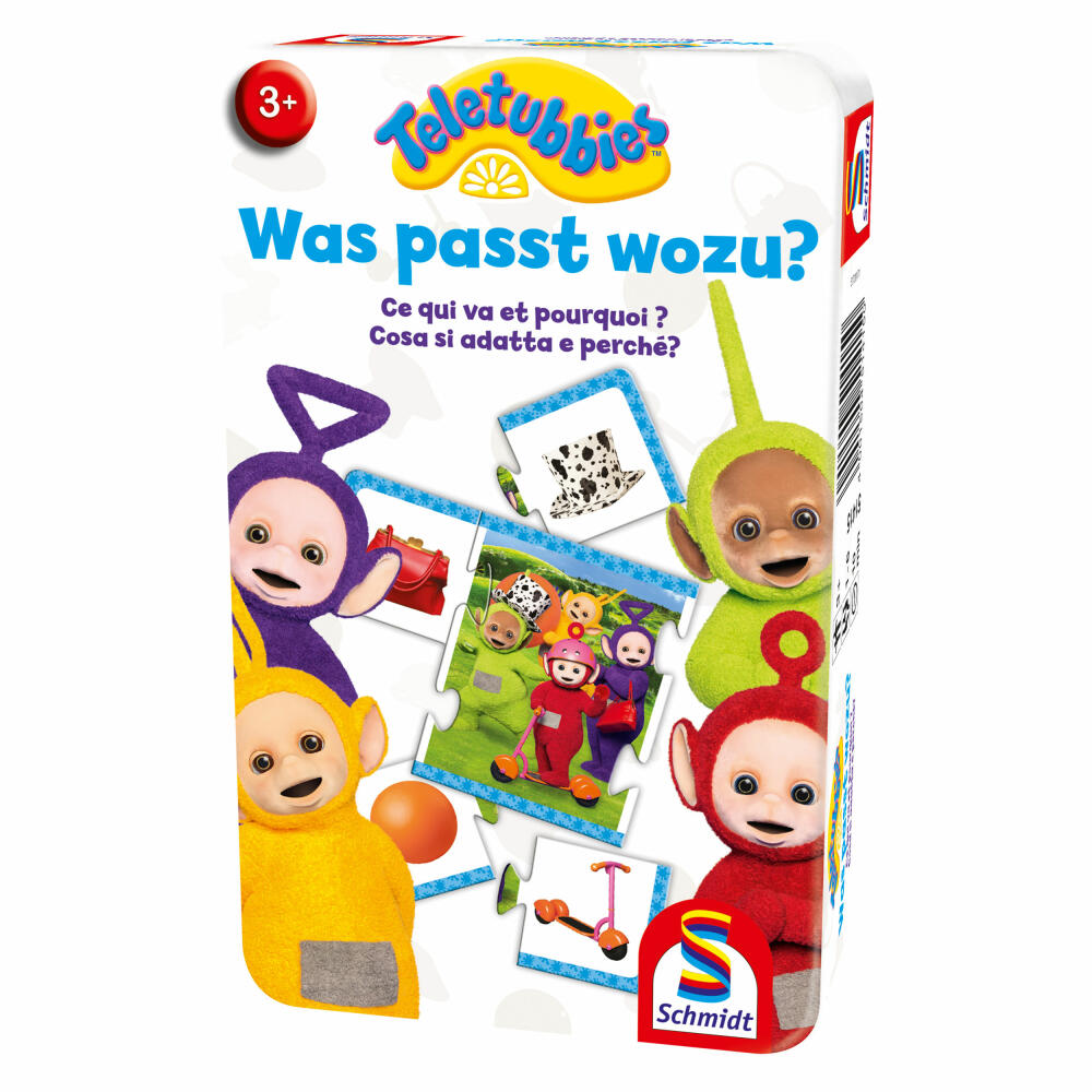 Schmidt Spiele Teletubbies What fits what•, dice game, travel game, board game, game, 1 to 6 players, 51415