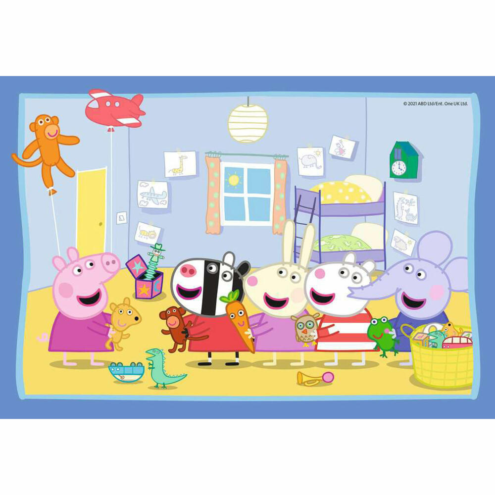 Ravensburger Kinderpuzzle Peppas Abenteuer, Puzzle, 2x12 Teile, 05574