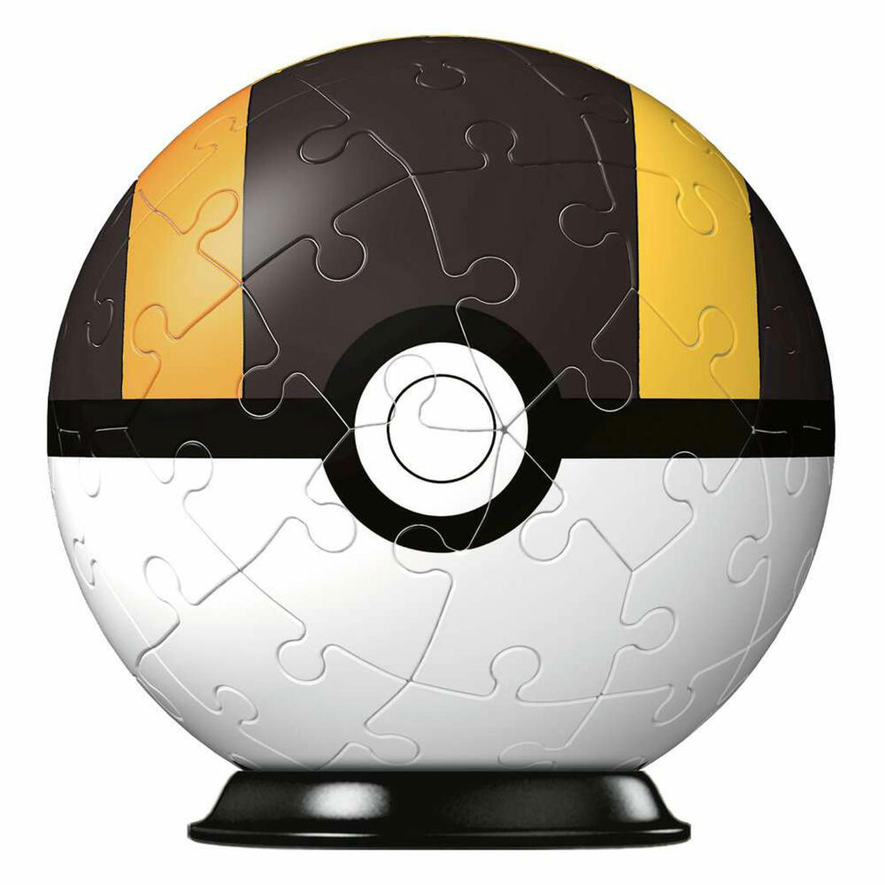 Ravensburger 3D Puzzle Ball Pokémon Hyperball, three-dimensional puzzle, 54 pieces, 11266