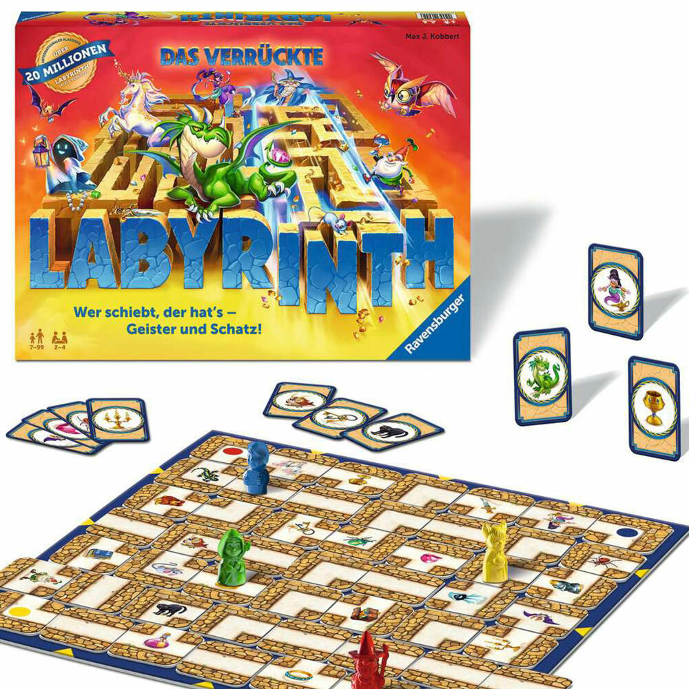 Ravensburger game The Crazy Labyrinth, for children from 7 years, 26955