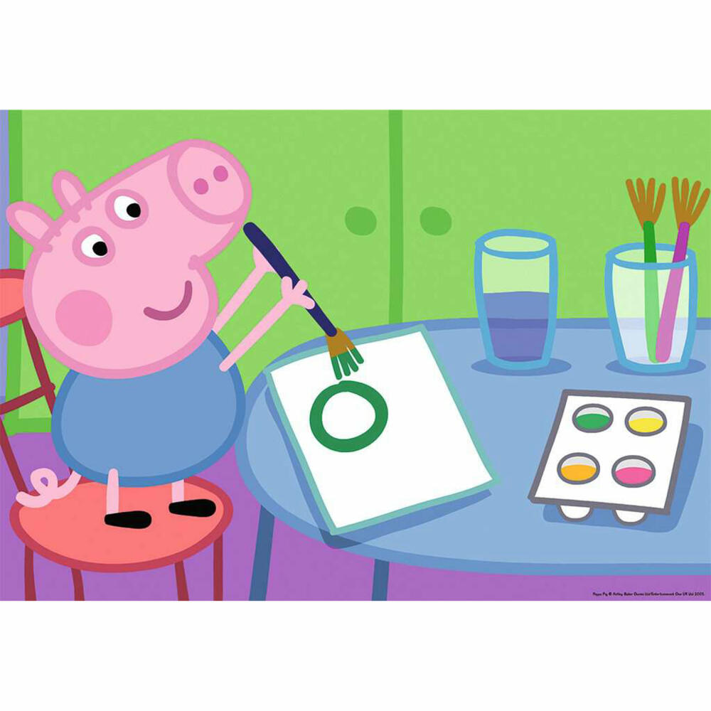 Ravensburger Kinderpuzzle Peppa in der Schule, Puzzle, 2x24 Teile, 09099