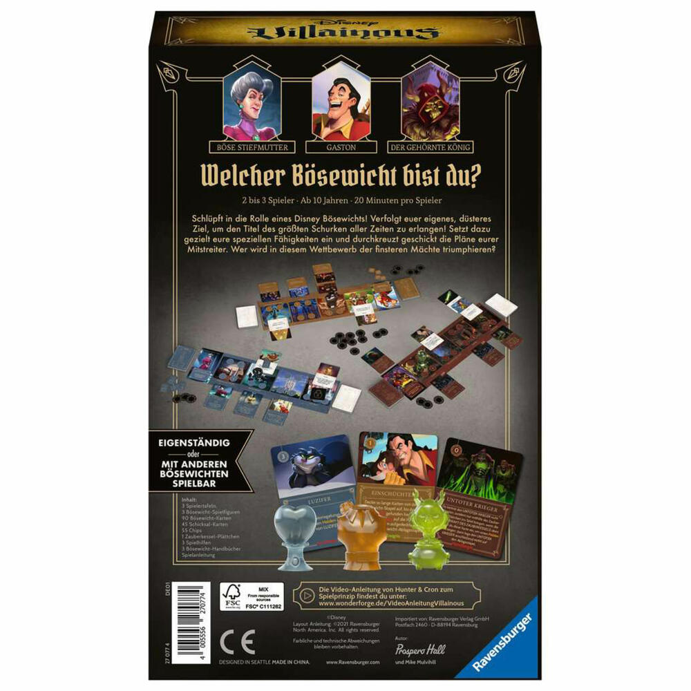 Ravensburger Spiel Disney Villainous, für Kinder ab 10 Jahren, 27077