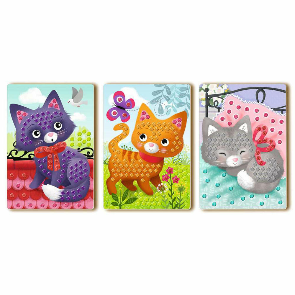 Ravensburger Bastelset Mosaic Junior Cats, Mosaik-Kreativset, Steinchen, 18353