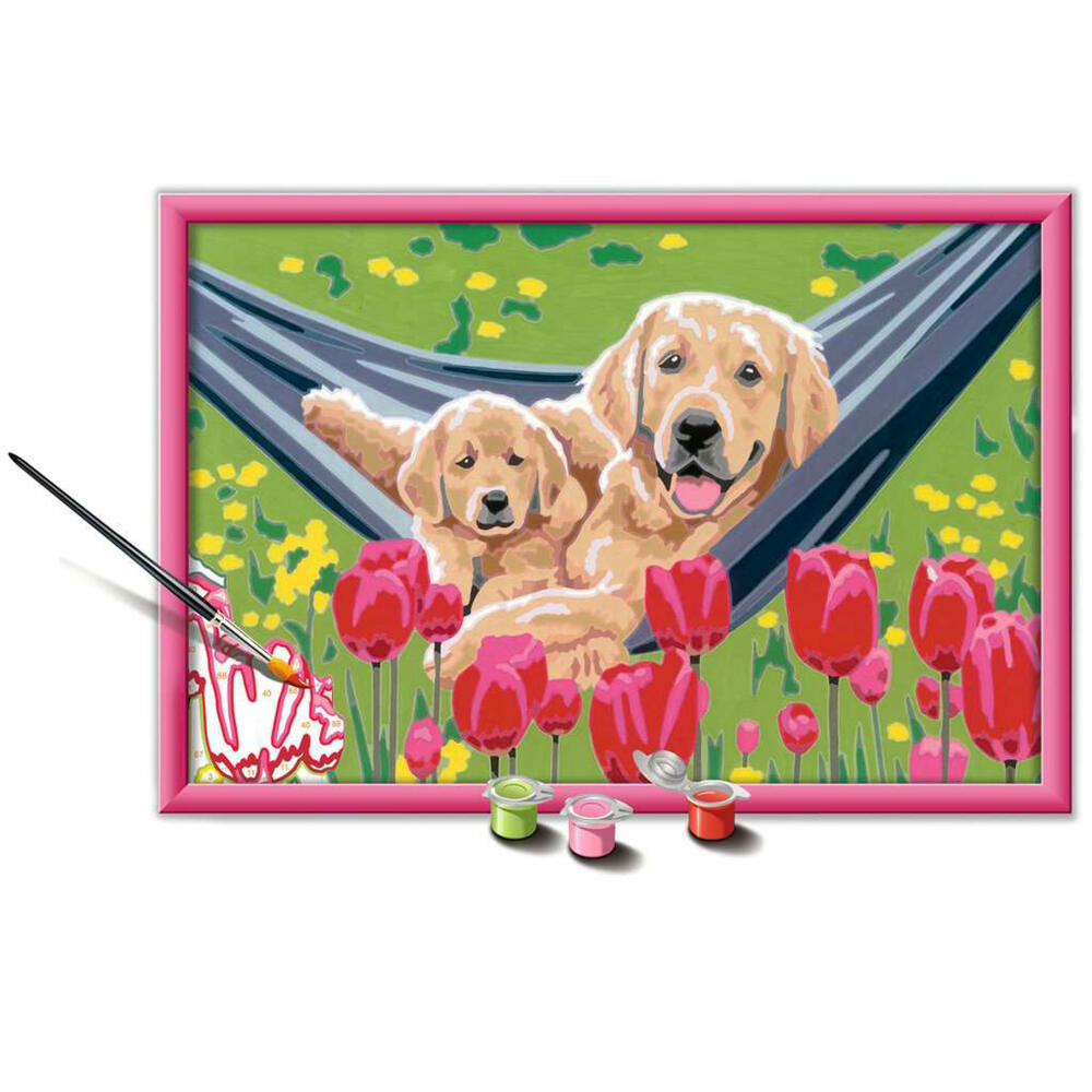 Ravensburger Painting by Numbers Cuddle Break, Painting Set for Children, 20164
