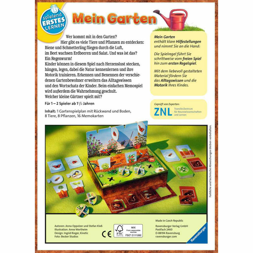 Ravensburger Lernspiel Mein Garten, für Kinder ab 1.5 Jahren, 24733