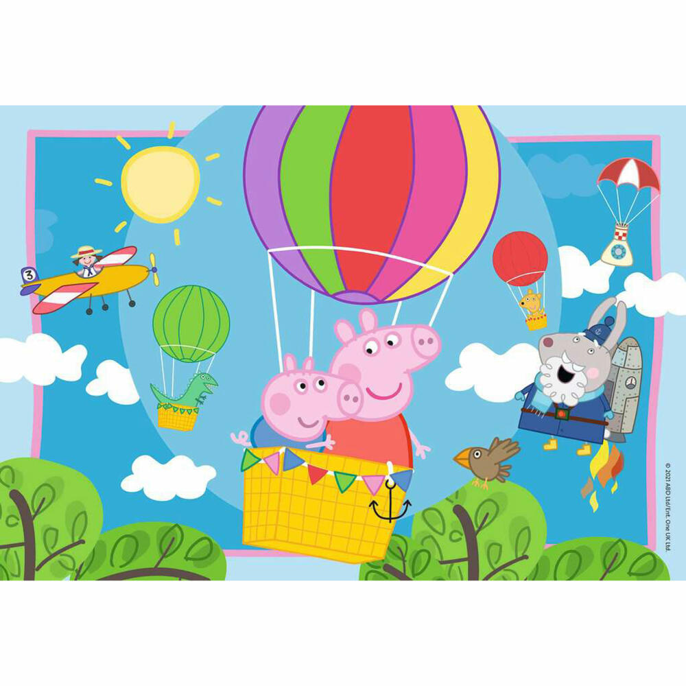 Ravensburger Kinderpuzzle Peppas Abenteuer, Puzzle, 2x12 Teile, 05574
