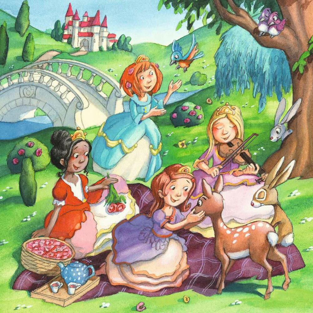 Ravensburger Kinderpuzzle Kleine Prinzessinnen, Puzzle, 3x49 Teile, 05564
