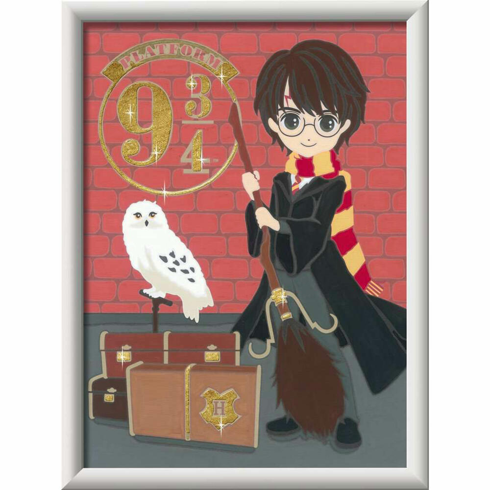 Ravensburger Malen nach Zahlen Abfahrt nach Hogwarts, Mal-Set für Kinder, 20163