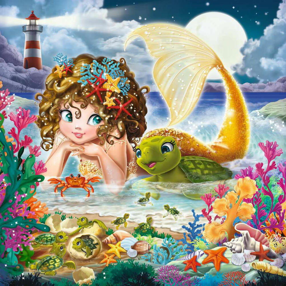 Ravensburger Kinderpuzzle Bezaubernde Meerjungfrauen, Puzzle, 3x49 Teile, 08063