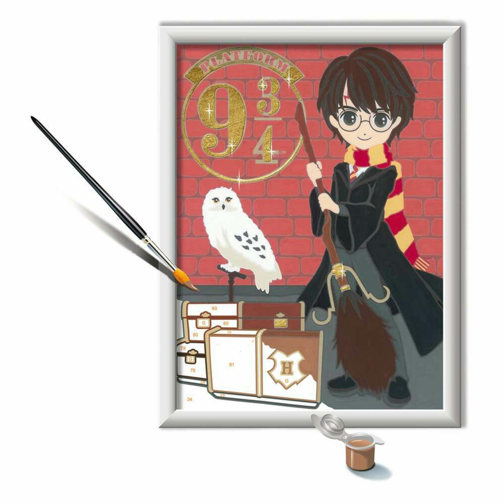 Ravensburger Malen nach Zahlen Abfahrt nach Hogwarts, Mal-Set für Kinder, 20163