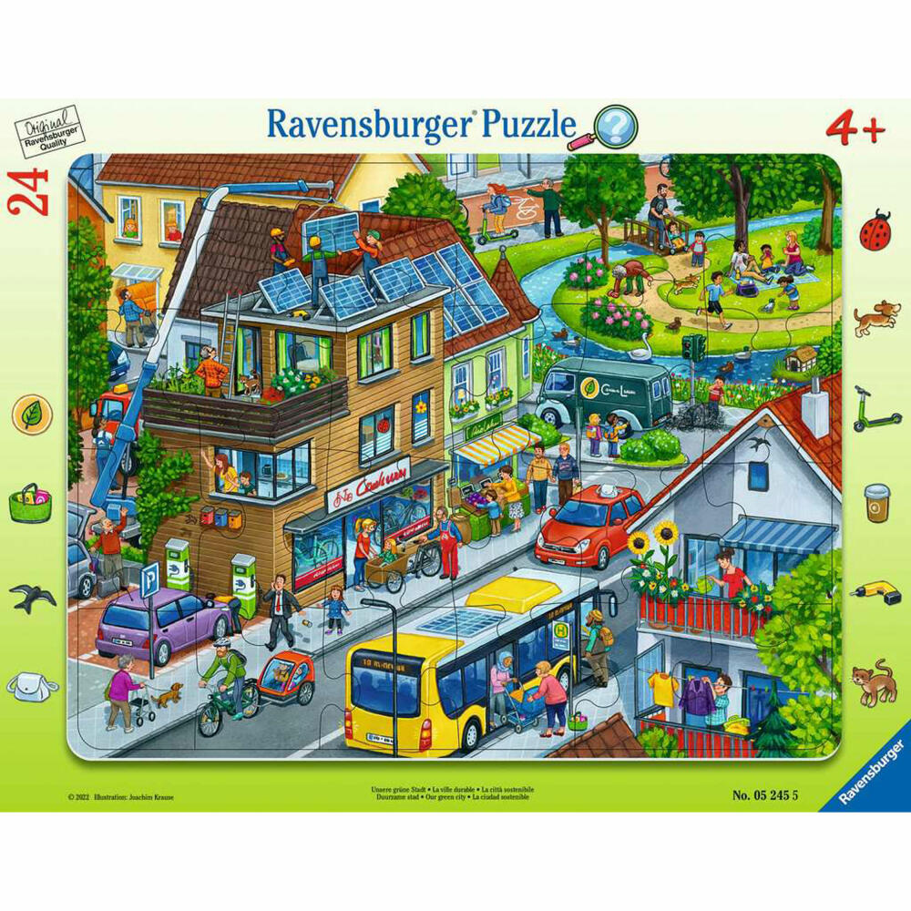 Ravensburger children's puzzle Our green city, puzzle, 24 pieces, 05245
