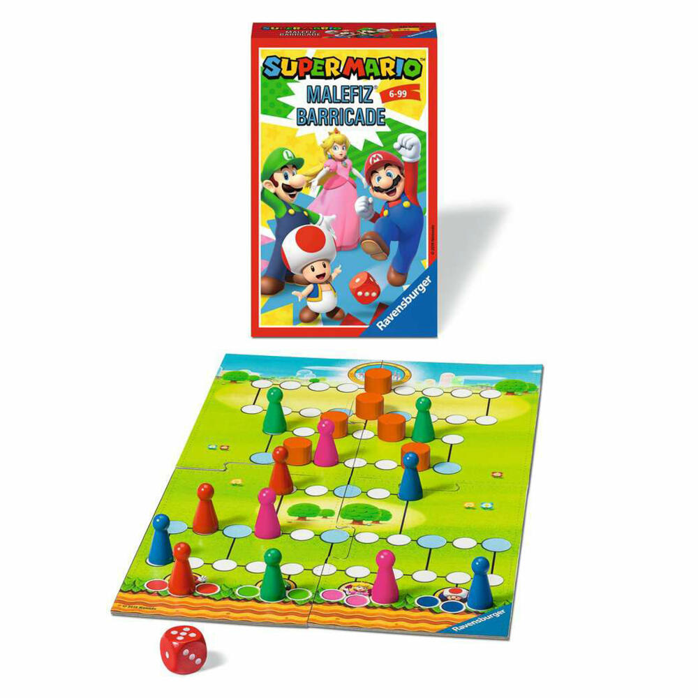 Ravensburger Reisespiel Super Mario! Malefiz, für Kinder ab 6 Jahren, 20529