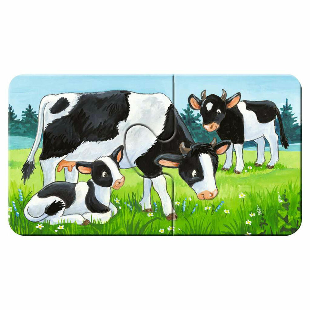 Ravensburger Children's Puzzle Animal Families on the Farm, Puzzle, 9x2 Pieces, 05072