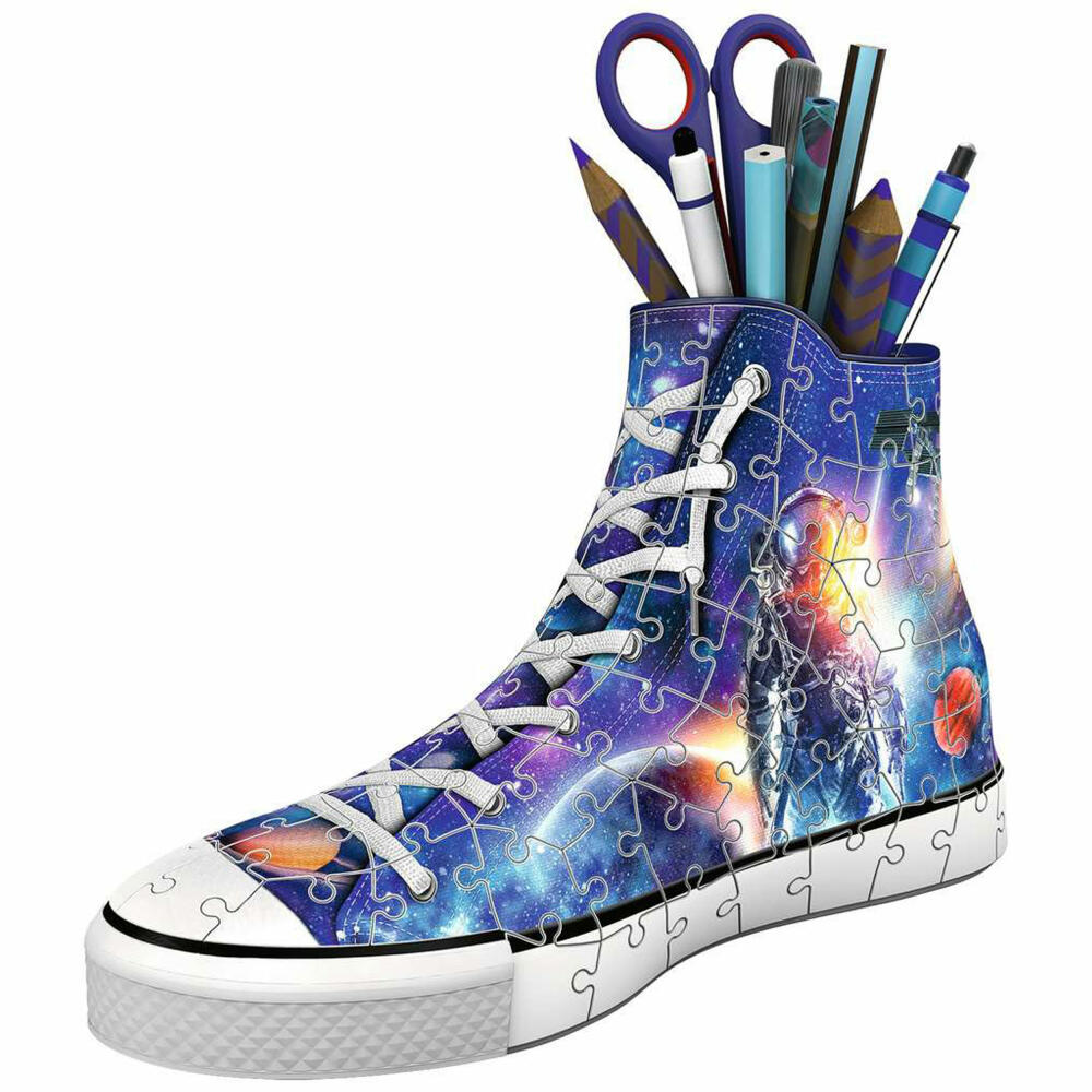 Ravensburger 3D Puzzle Sneaker - Astronauts in Space, three-dimensional puzzle, 108 pieces, 11251