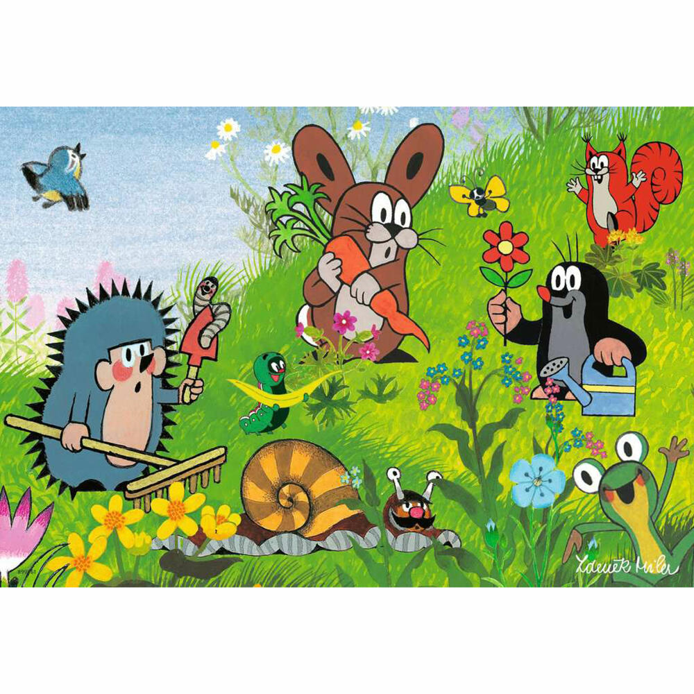 Ravensburger Kinderpuzzle Gartenparty mit Freunden, Puzzle, 2x12 Teile, 05090