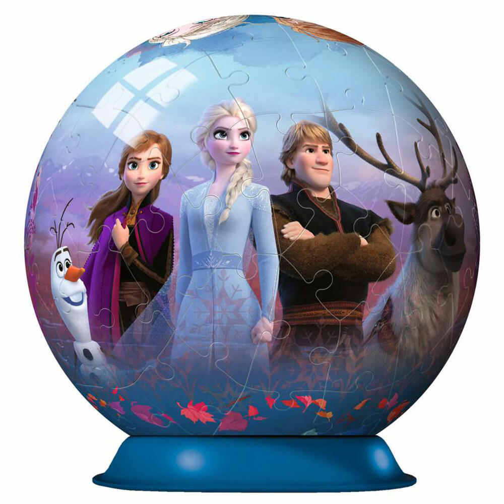 Ravensburger 3D Puzzle Ball Disney Frozen 2, three-dimensional puzzle, 72 pieces, 11142
