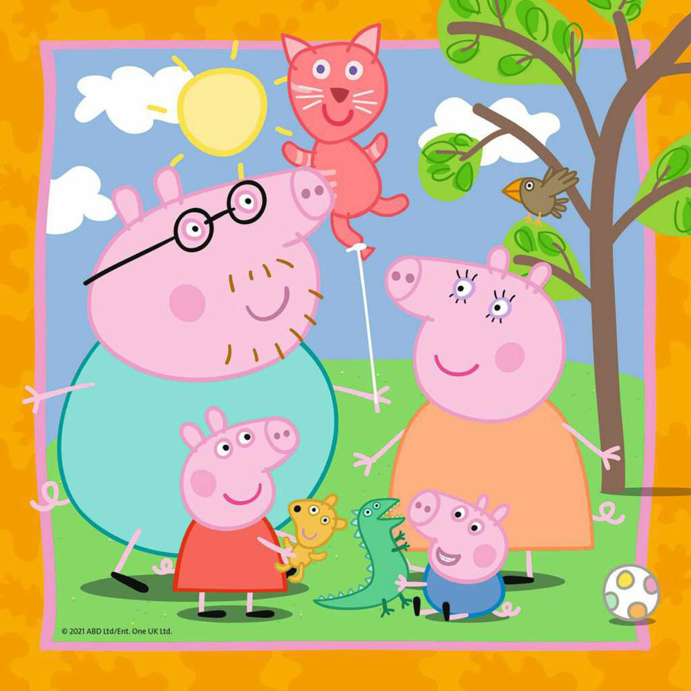 Ravensburger Kinderpuzzle Peppas Familie und Freunde, Puzzle, 3x49 Teile, 05579