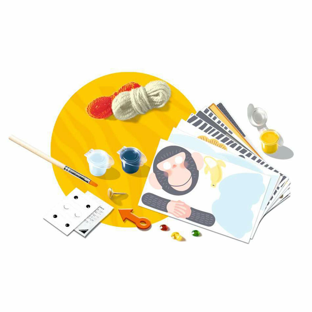 Ravensburger Bastelset Eco Create Mini Safari, DIY Bastelkasten, Kreativset, 18133