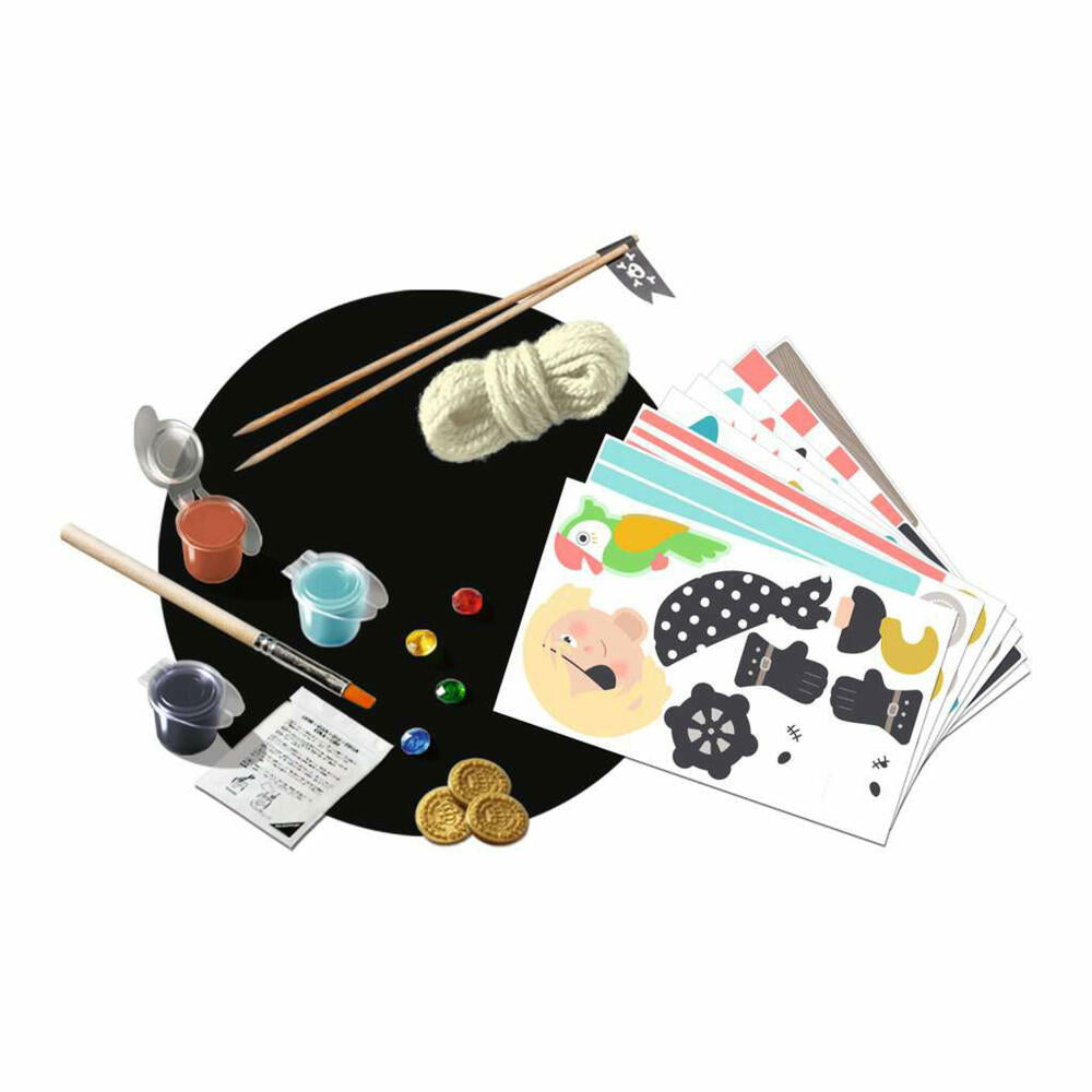 Ravensburger Craft Set Eco Create Mini Pirates, DIY Craft Box, Creative Set, 18130