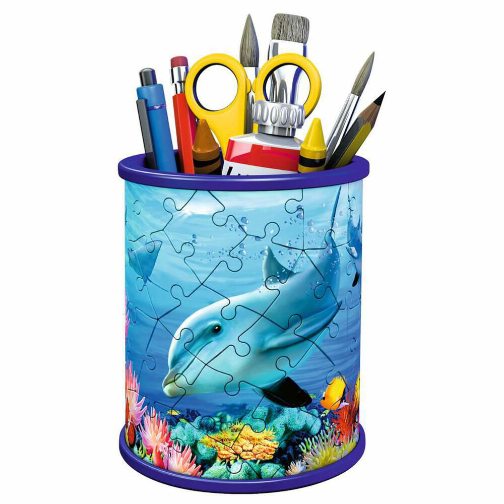 Ravensburger 3D Puzzle Utensilo - Underwater World, three-dimensional puzzle, 54 pieces, 11176