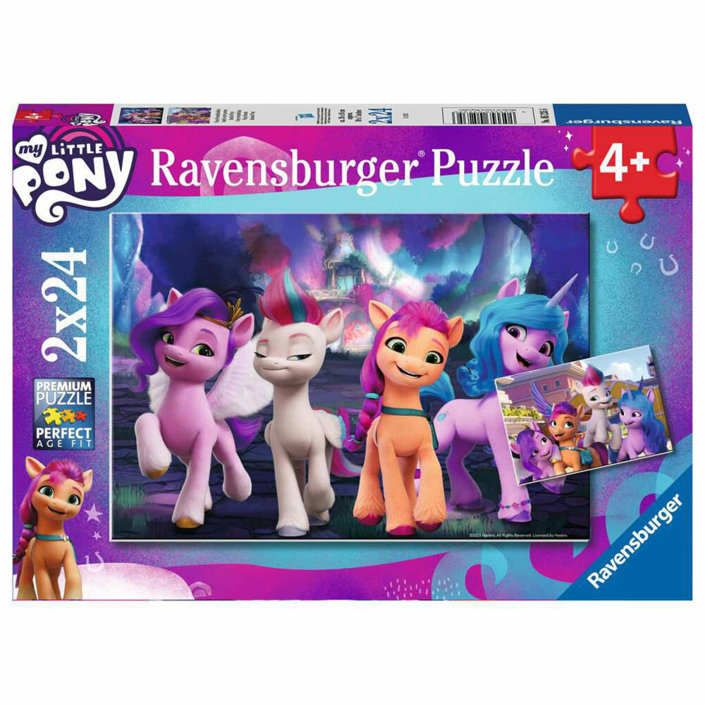 Ravensburger Kinderpuzzle My Little Pony, Puzzle, 2x24 Teile, 05235