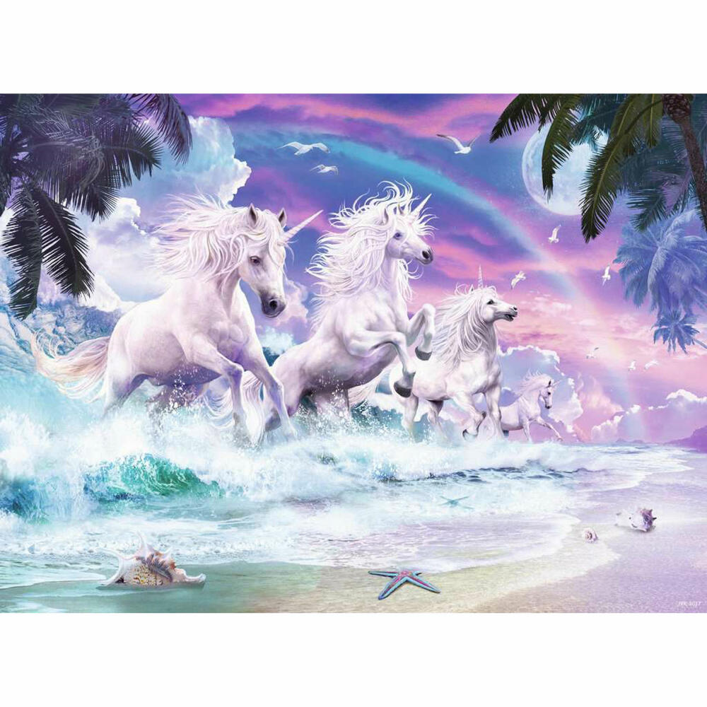 Ravensburger Kinderpuzzle Einhörner am Strand, Puzzle, 150 XXL Teile, 10057