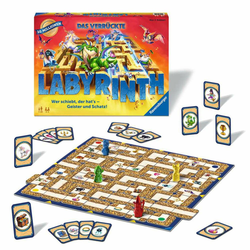 Ravensburger game The Crazy Labyrinth, for children from 7 years, 26955