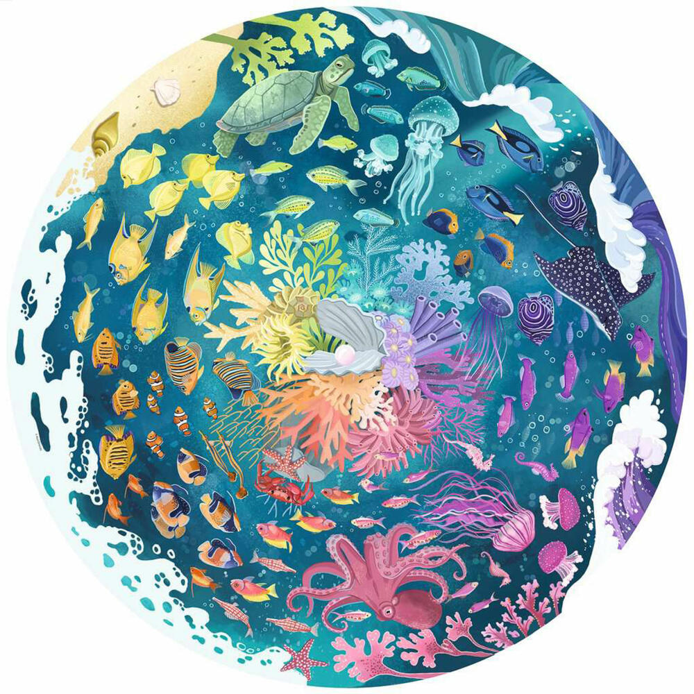 Ravensburger Puzzle Circle of Colors - Ocean & Submarine, adult puzzle, 500 pieces, 17170