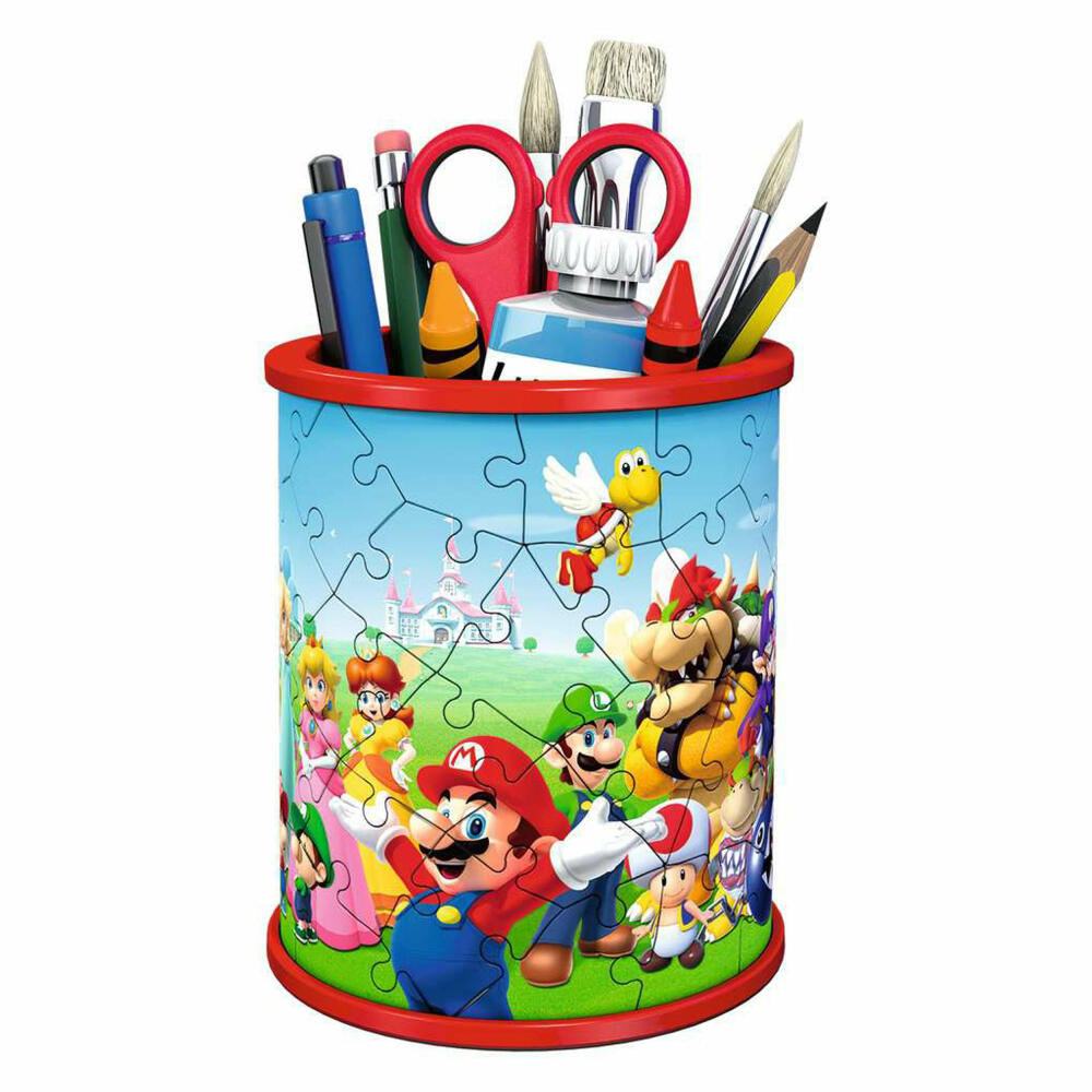 Ravensburger 3D Puzzle Utensilo - Super Mario, three-dimensional puzzle, 54 pieces, 11255