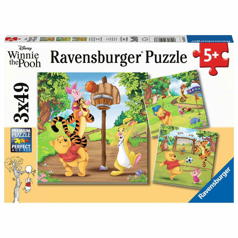 Ravensburger Children's Puzzle Sports Day, Puzzle, 3x49 pieces, 05187