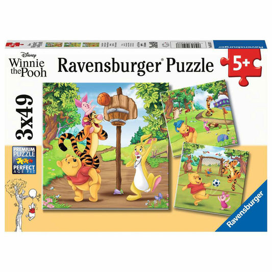 Ravensburger Kinderpuzzle Tag des Sports, Puzzle, 3x49 Teile, 05187