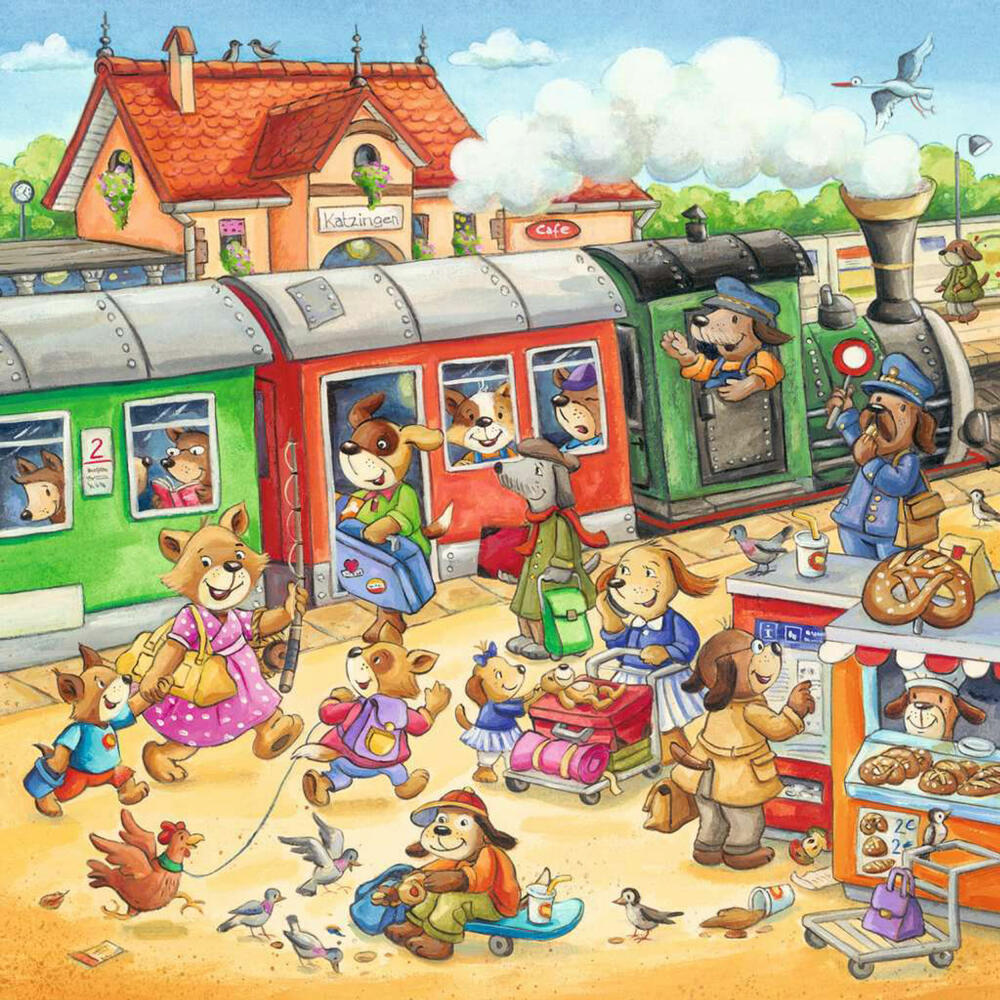 Ravensburger Kinderpuzzle Ferien auf dem Land, Puzzle, 3x49 Teile, 05249