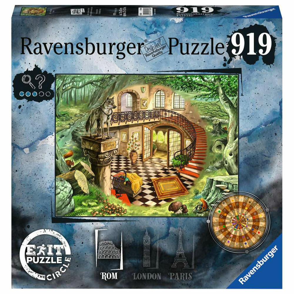 Ravensburger Puzzle EXIT - The Circle in Rom, Erwachsenenpuzzle, 945 Teile, 17306