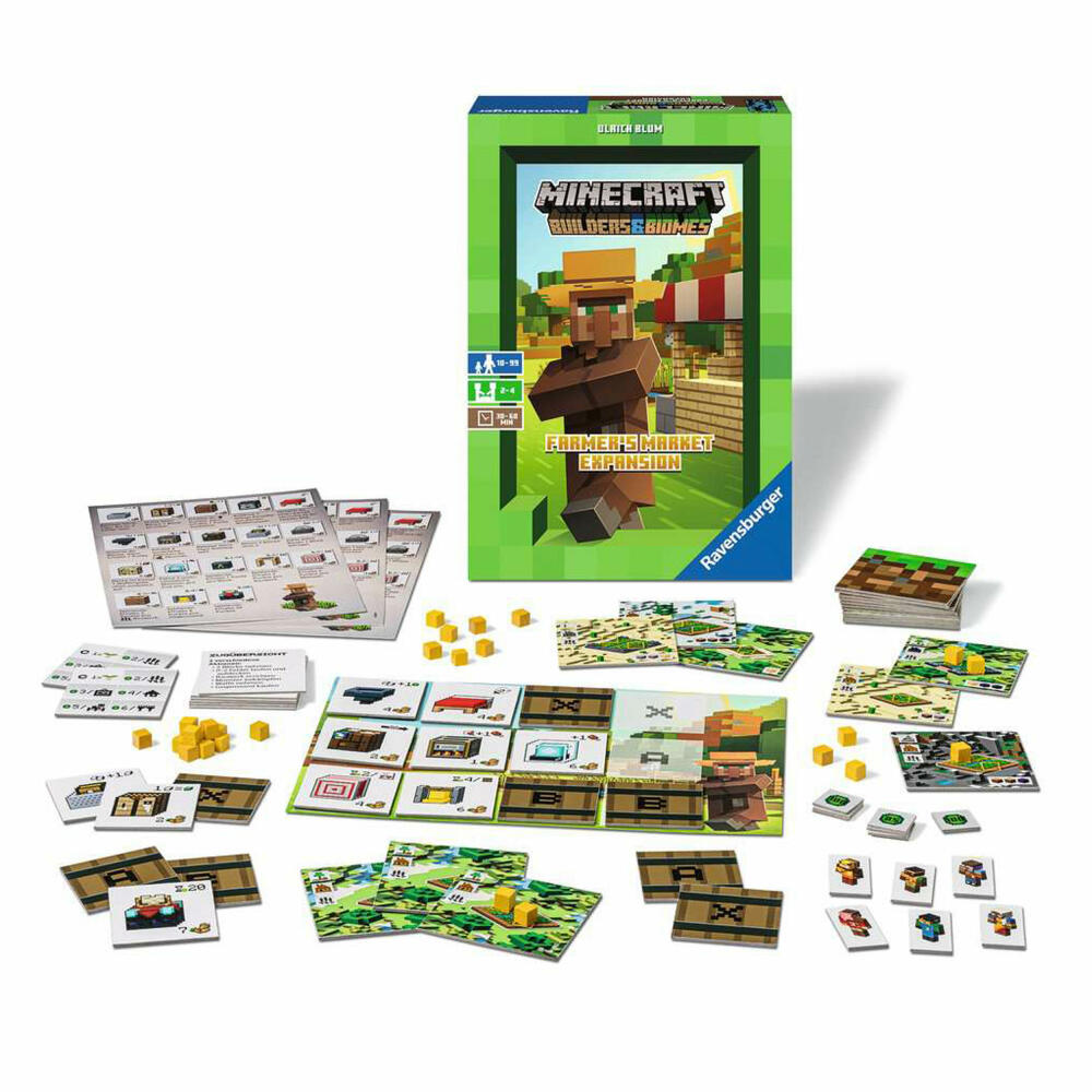 Ravensburger Game Expansion Minecraft Builders & Biomes Farmers Market, 26869