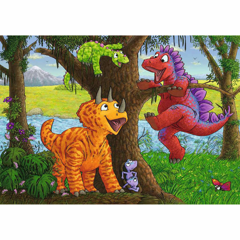 Ravensburger Kinderpuzzle Spielende Dinos, Puzzle, 2x24 Teile, 05030