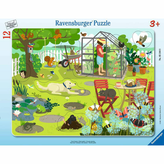 Ravensburger Kinderpuzzle Unser Garten, Puzzle, 12 Teile, 05244