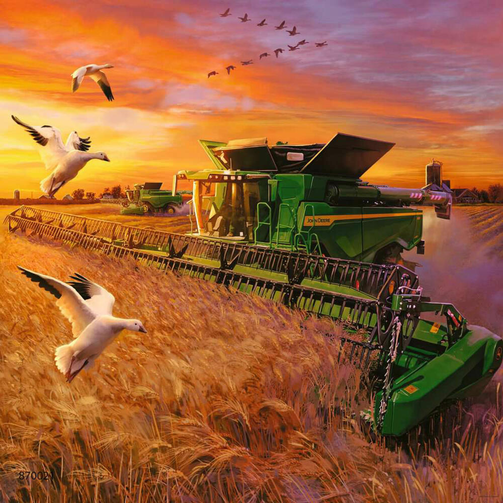 Ravensburger Kinderpuzzle John Deere in Aktion, Puzzle, 3x49 Teile, 05173