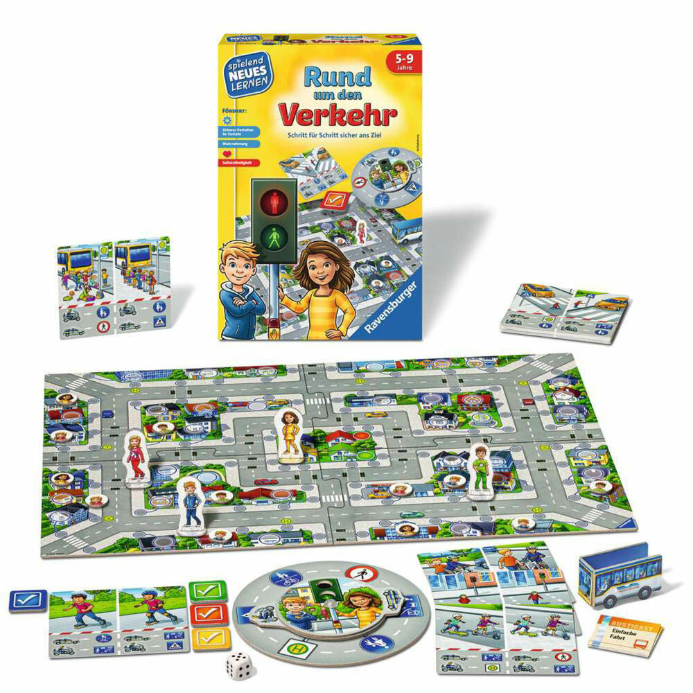 Ravensburger educational game All about traffic, for children from 5 years, 24997
