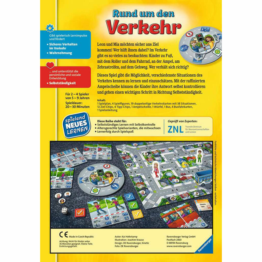 Ravensburger educational game All about traffic, for children from 5 years, 24997