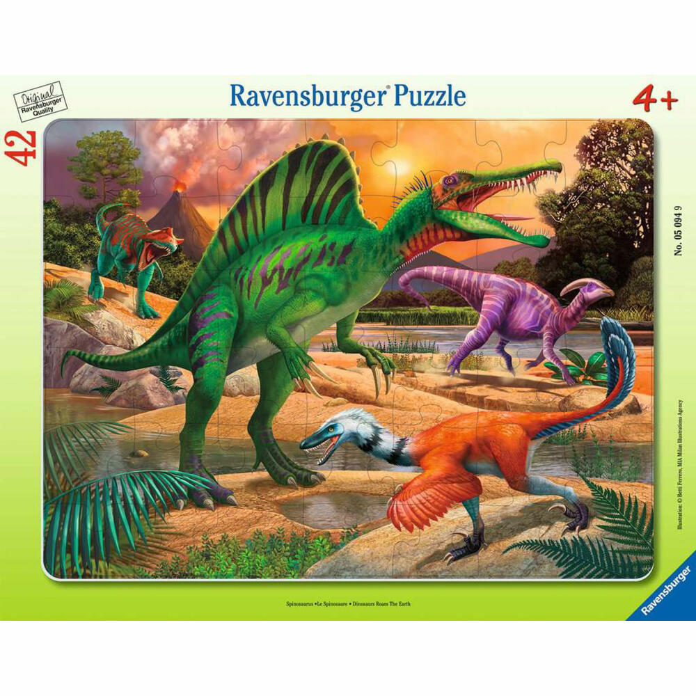 Ravensburger Kinderpuzzle Spinosaurus, Puzzle, 42 Teile, 05094
