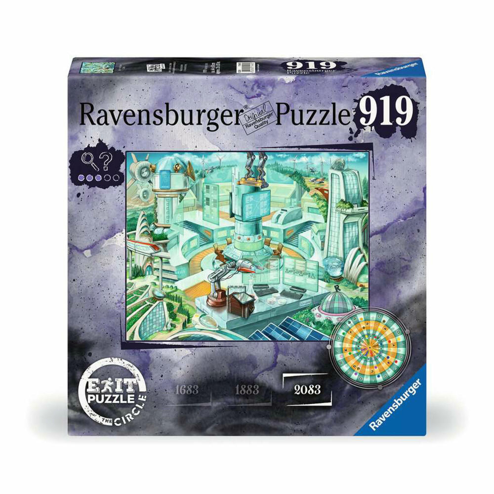 Ravensburger Exit The Circle Puzzle Anno 2083, 919 Teile, Erwachsenenpuzzle, Escape Room, 17448