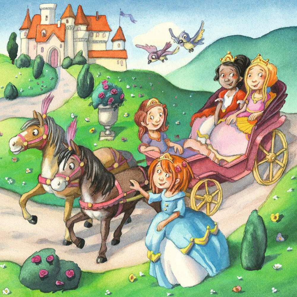 Ravensburger Kinderpuzzle Kleine Prinzessinnen, Puzzle, 3x49 Teile, 05564