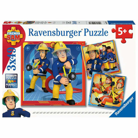 Ravensburger Kinderpuzzle Unser Held Sam, Puzzle, 3x49 Teile, 05077