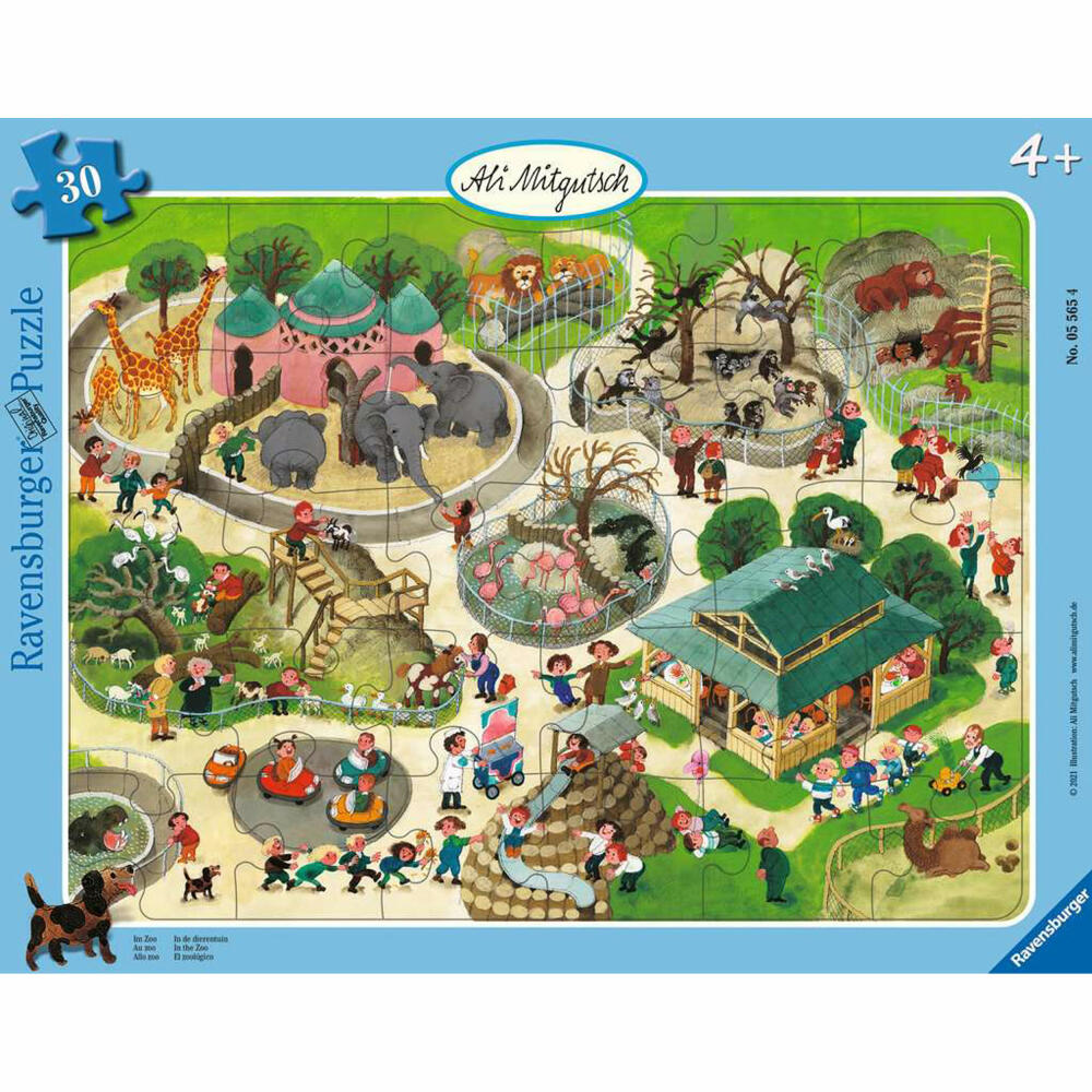 Ravensburger Kinderpuzzle Ali Mitgutsch - Im Zoo, Puzzle, 30 Teile, 05565