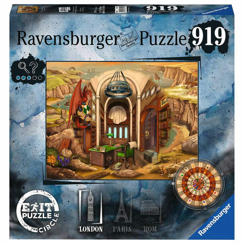 Ravensburger Puzzle EXIT - The Circle in London, Erwachsenenpuzzle, 945 Teile, 17305
