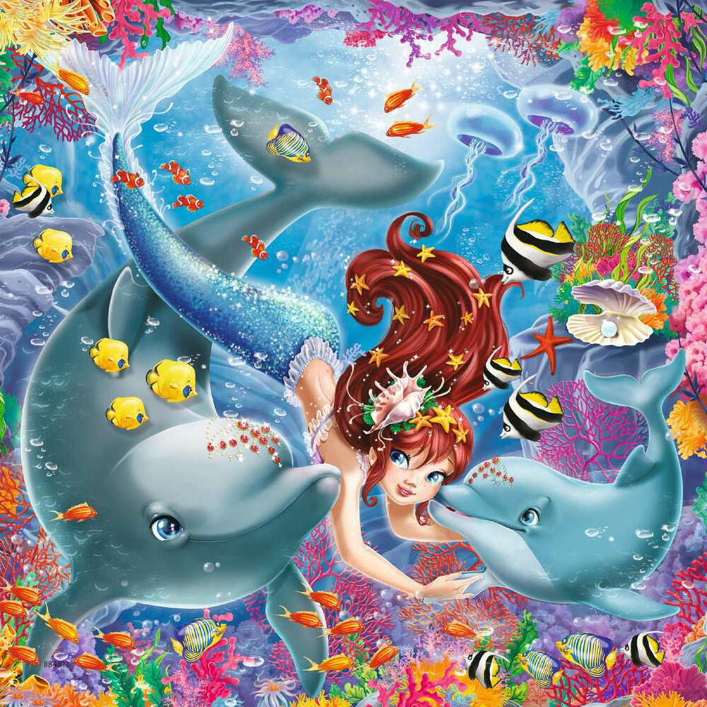Ravensburger Kinderpuzzle Bezaubernde Meerjungfrauen, Puzzle, 3x49 Teile, 08063