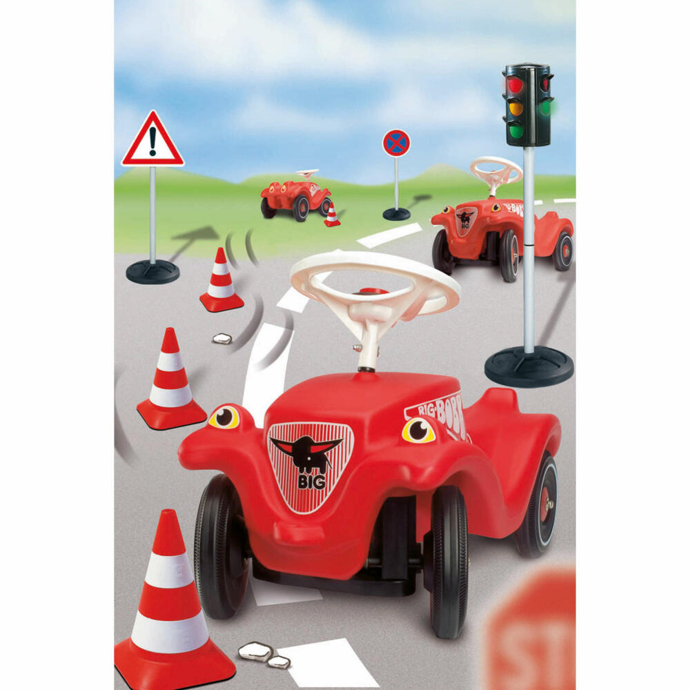 BIG Pylonen Set, Pylon, Absperrung, Verkehrshut, Aufsteller, Spiel, Spielzeug, 4 Stück, 800001191