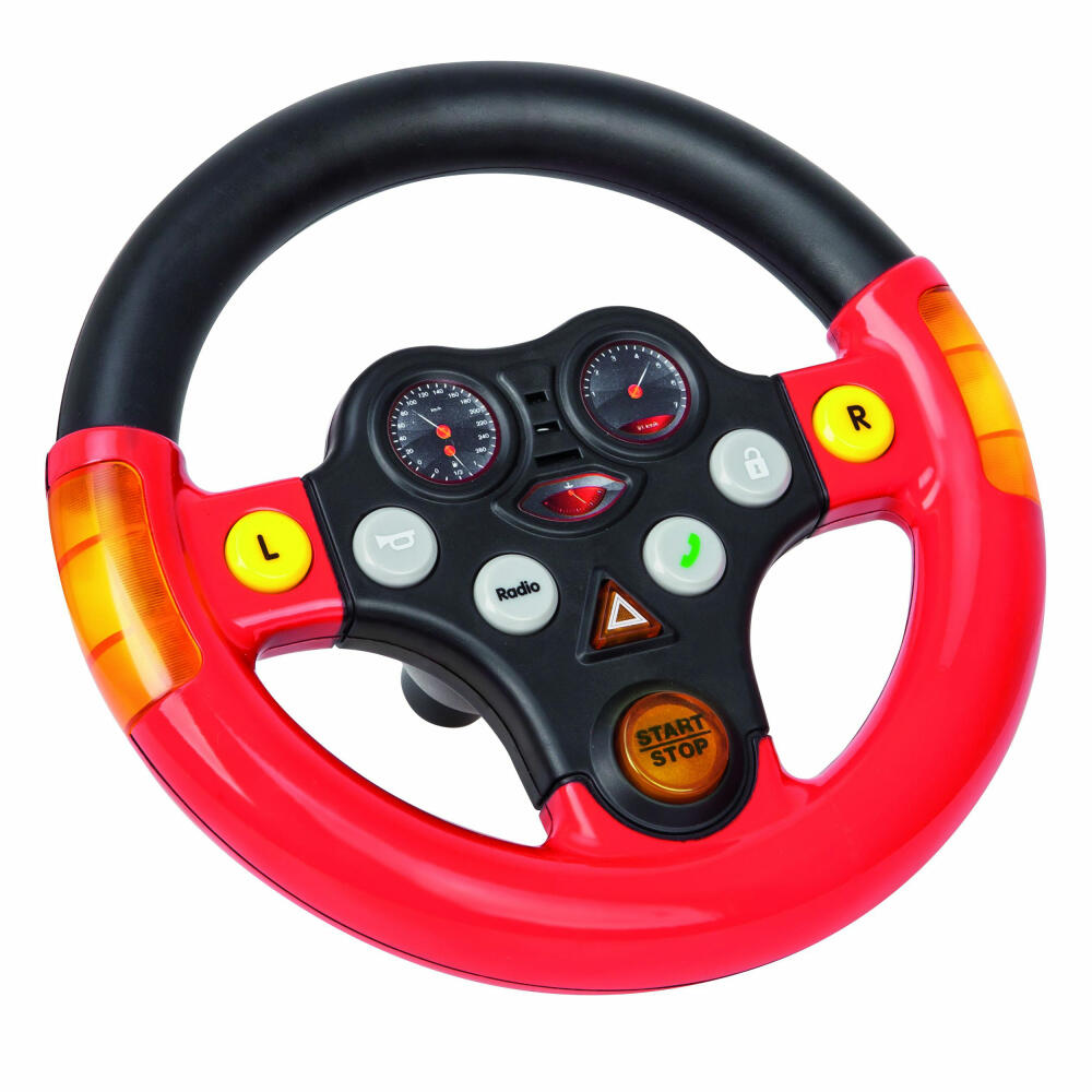BIG Multi Sound Wheel, Soundlenkrad, Lenkrad, Spielzeug, Kunststoff, 21.5 cm, 800056459