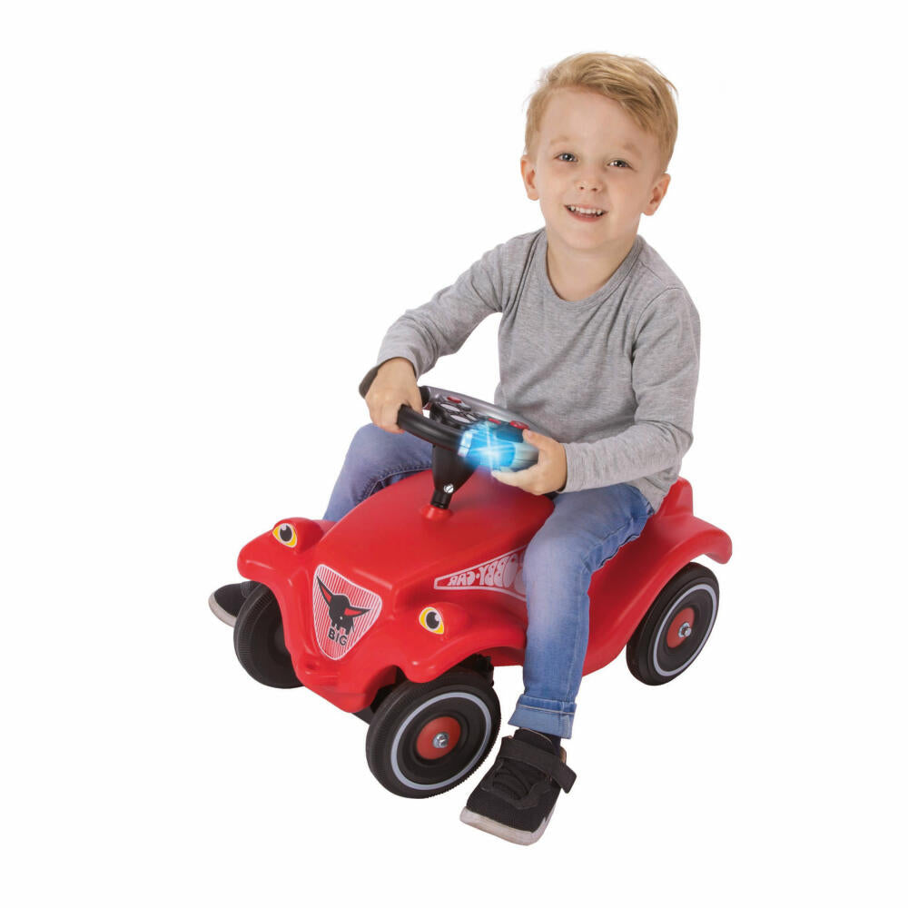 BIG Rescue Sound Wheel, Bobby Car Lenkrad mit Sound, Blaulicht, Sirene, Zubehör, Kinder, Spielzeug, 800056493