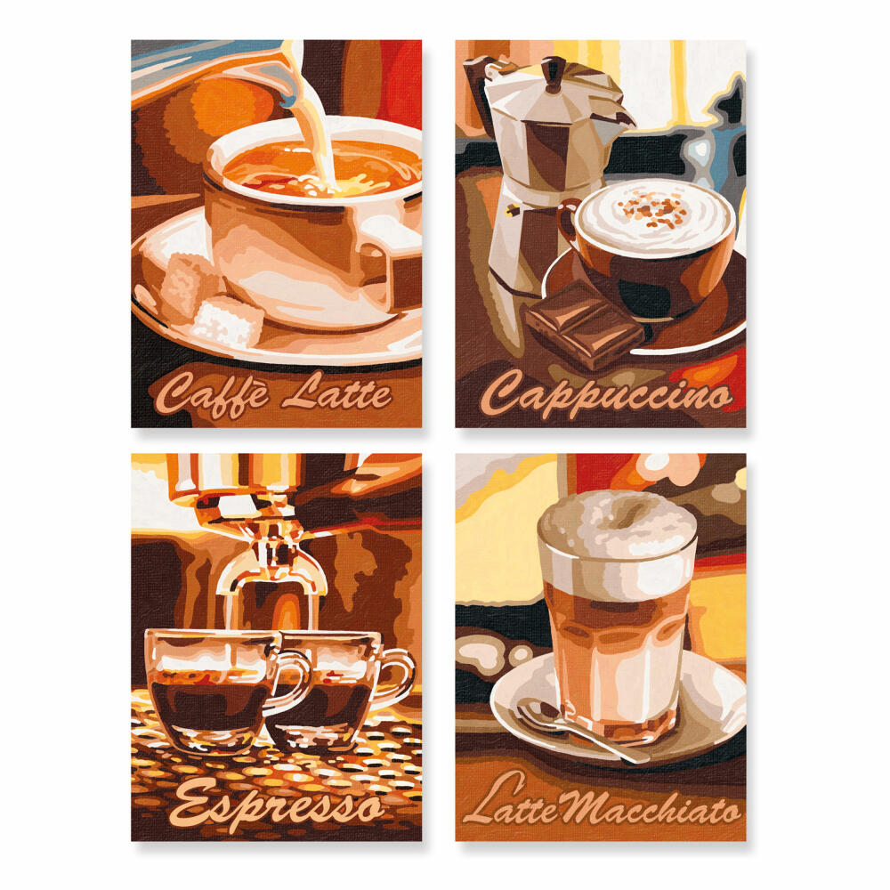 Schipper Malen nach Zahlen, Kaffeepause, Quattro, Zeichnen, Dekoration, Pappe, 51.5 cm, 609340553